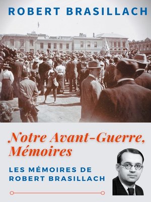 cover image of Notre Avant-Guerre, Mémoires
